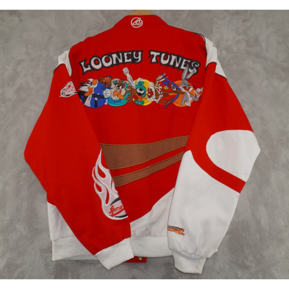 VTG LOT 29 Looney Tunes Motorcycle Jacket Men Large Acme Motors Bugs Bunny Taz - Picture 8 of 12